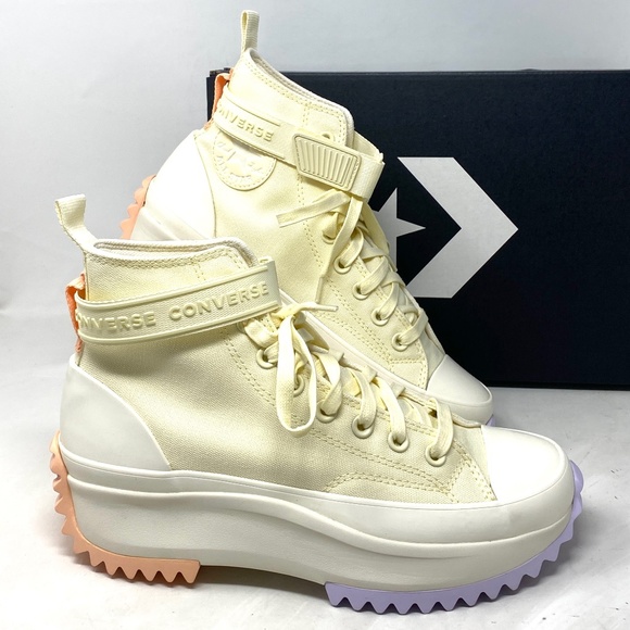 Converse Shoes - Converse Run Star Hike Platform Strap Shoes Women Size Canvas Soft Dune A05169C